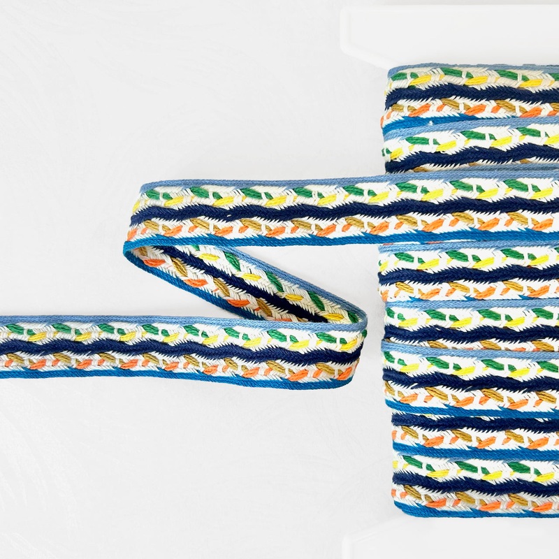 Colorful Weave Braid-Multicolor-By the Yard & 36 Yard Board