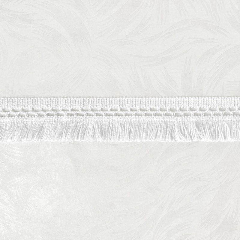 Decorative Brush Fringe 2-White