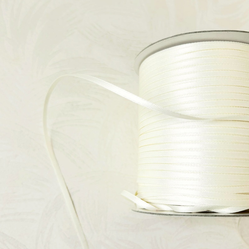Double Faced Satin Ribbon Ivory