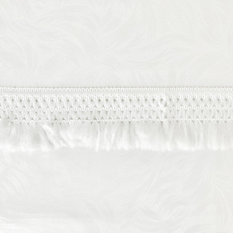 Fuzzy Tassel Fringe 3-3/4-White