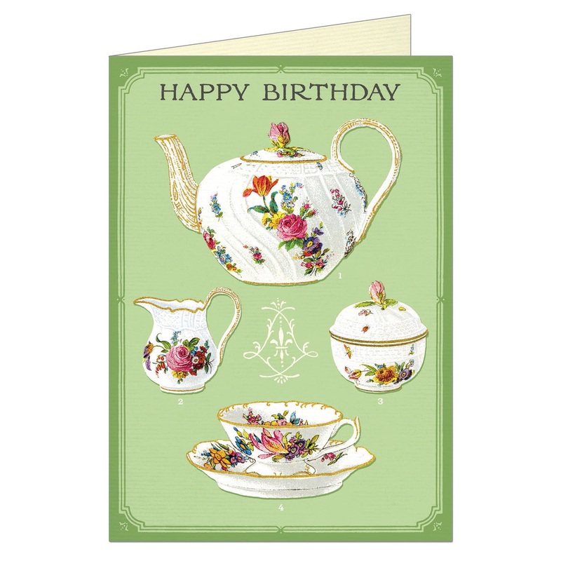 Happy Birthday Tea - Greeting Card