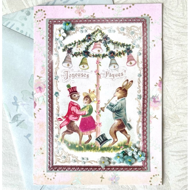 Joyeuses Paques! - Handmade Greeting Card