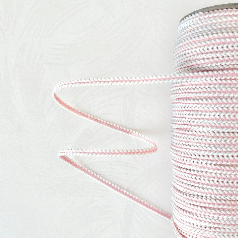 Lace Edge Braid-Pink