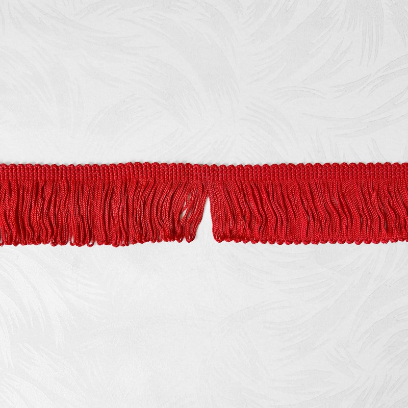 Loop Chainette Fringe 2-Red