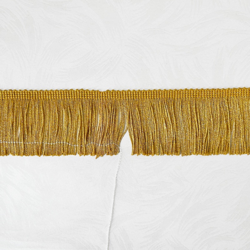 Metallic Chainette Fringe 3-Gold