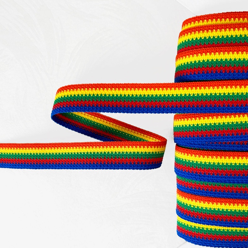 Rainbow Stripe Braid-Rainbow