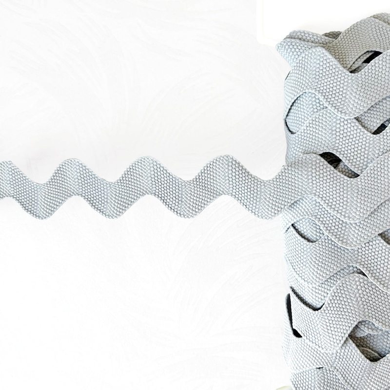 Vintage Rick Rack 1-1/8-Light Gray