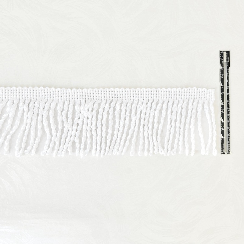 White Bullion Fringe 4-White-By the Yard & 72 Yard Box