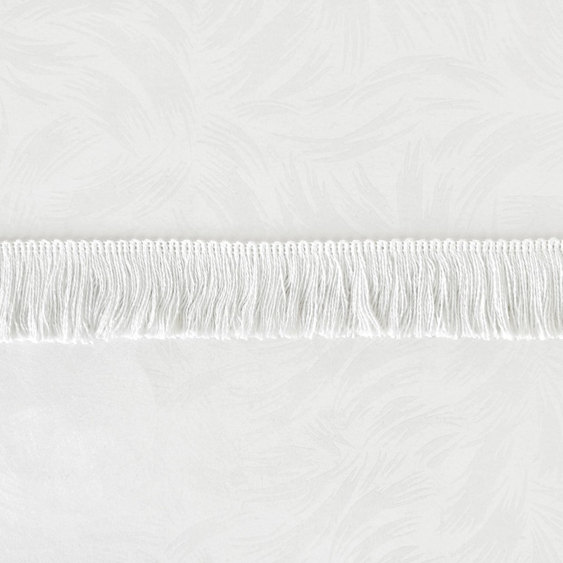 White Cotton Brush Fringe 1-7/8