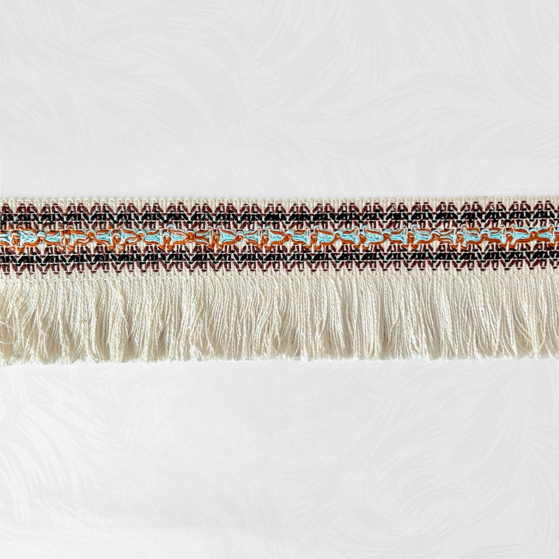 Zig Zag Braid with Fringe 3-7/8