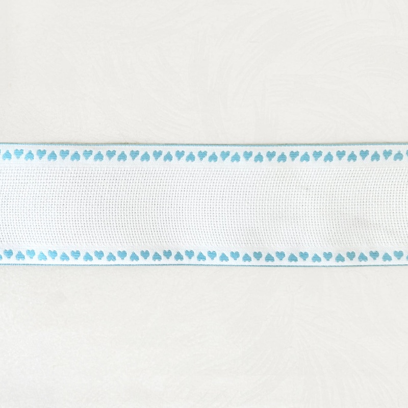 Aida Cloth Ribbon 14 Count 2-7/8 - Hearts