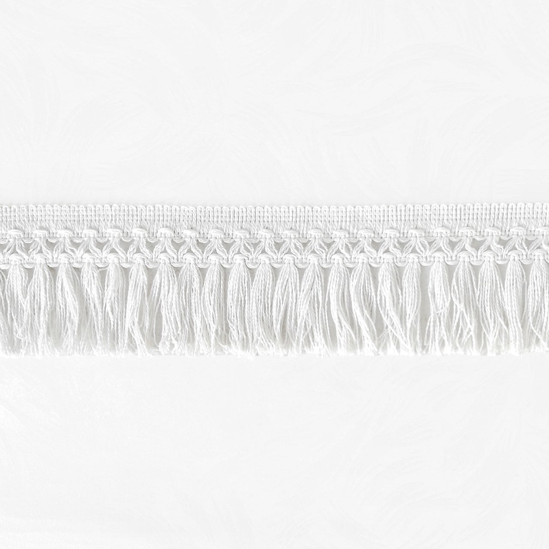 Cotton Tassel Fringe 3-1/4-White