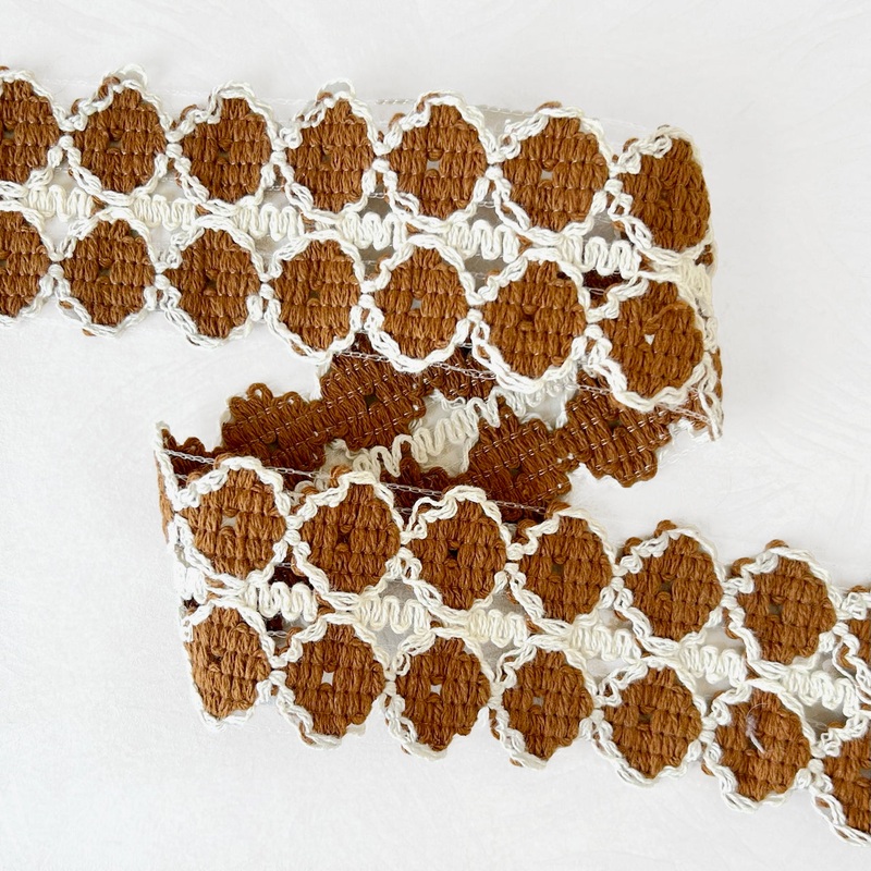 Double Row Circle Braid-Brown & Natural