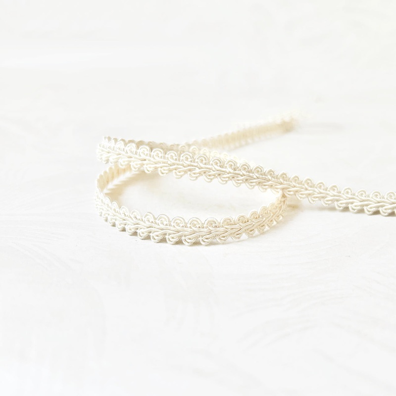 French Gimp Braid-Winter White-By the Yard & 72 Yard Roll