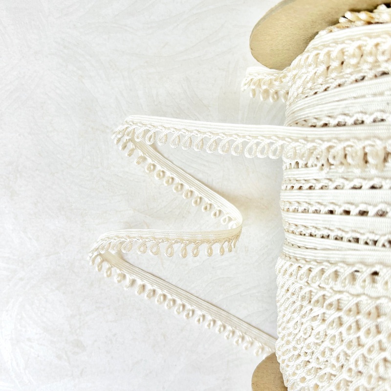 Loop Edge Fringe-Winter White-By the Yard & 144 Yard Roll