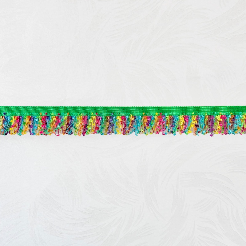 Looped Eyelash Fringe 1-Rainbow-By the Yard & 50 Yard Roll