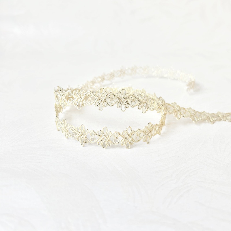 Metallic Decorative Braid-Light Gold-By the Yard & 24 Yard Roll