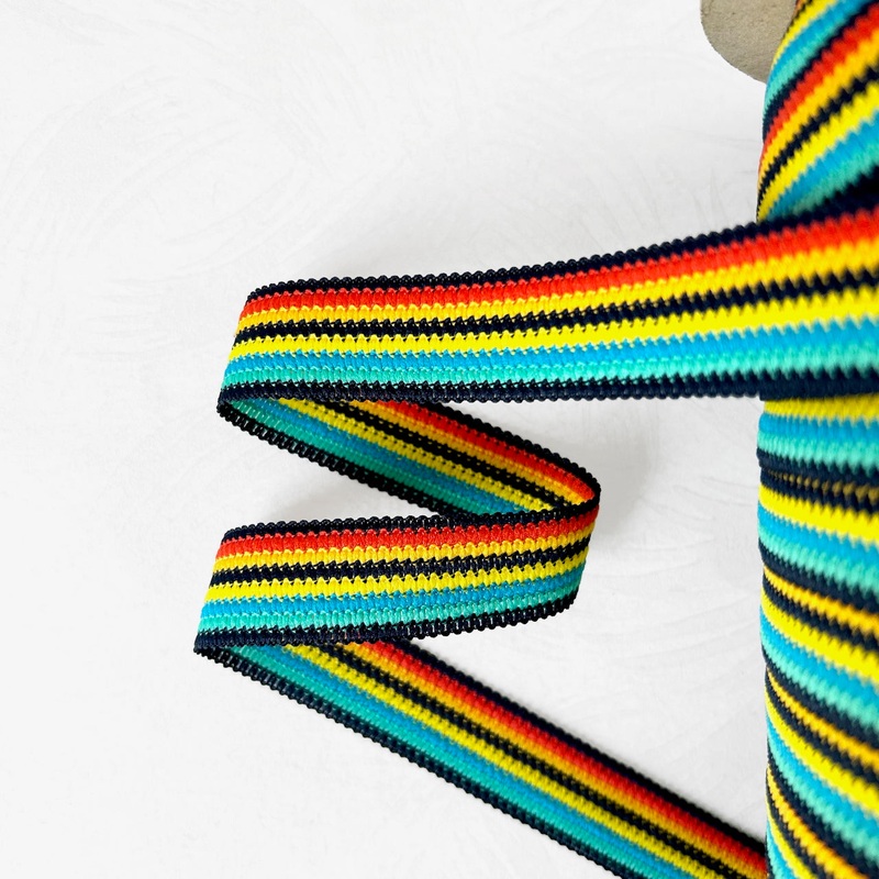 Multicolor Striped Braid-Multicolor-By the Yard & 144 Yard Roll