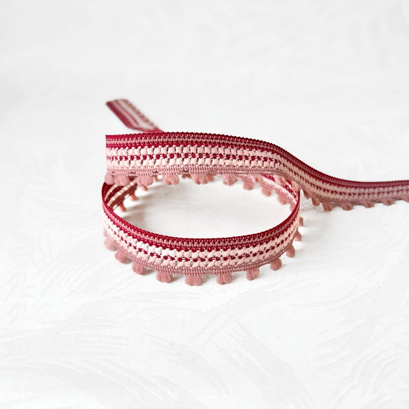 Picot Edge Braid-Plum & Rose