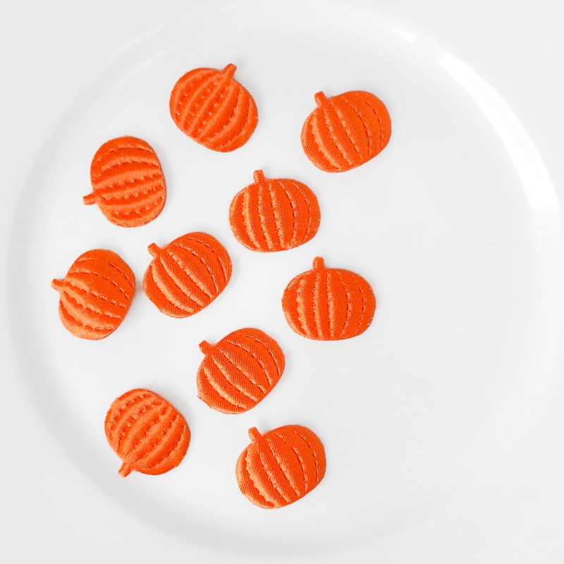 Satin Pumpkin Cut Out-Orange