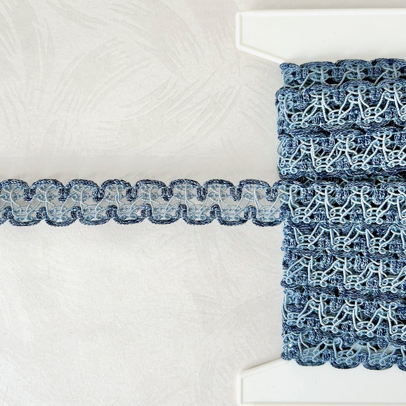 Scalloped Loop Gimp Braid-Denim