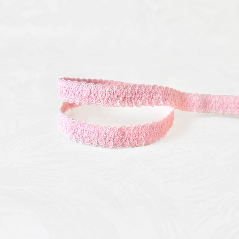 Scalloped Stretch Braid-Pink