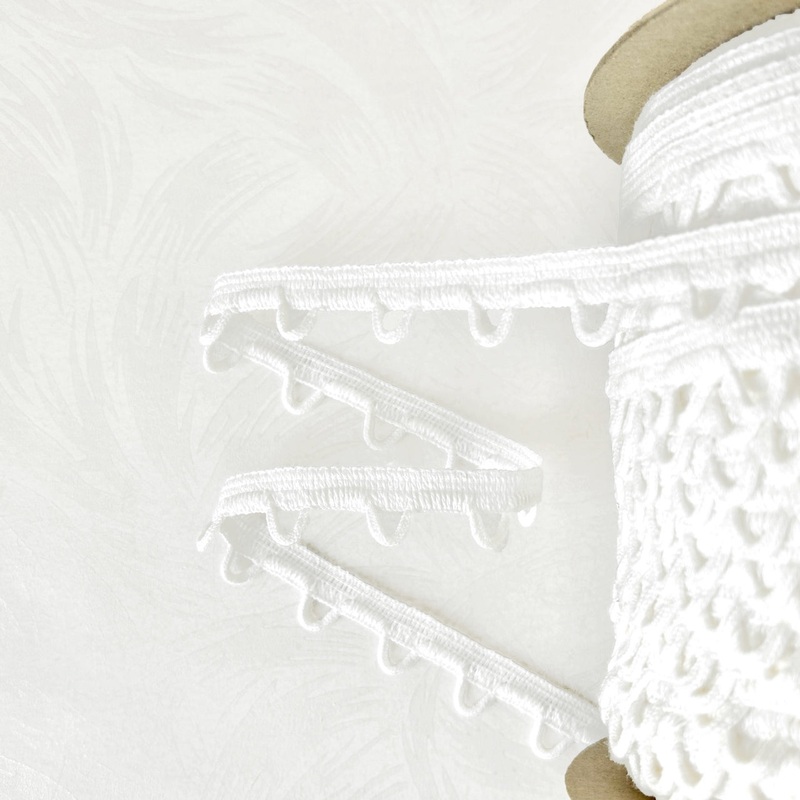 Single Loop Braid Edge-White