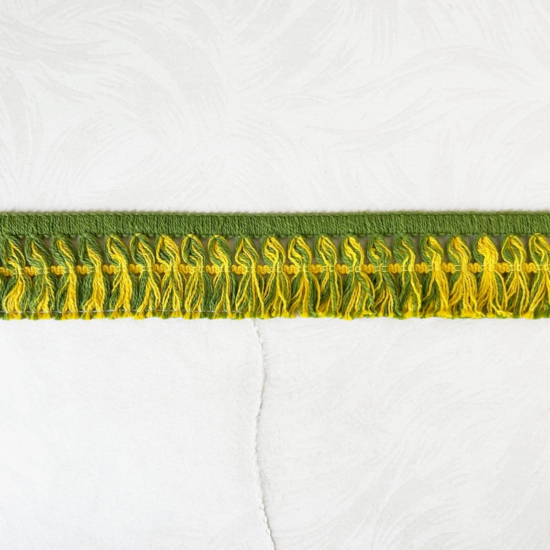 Tassel Fringe 2-Green & Yellow