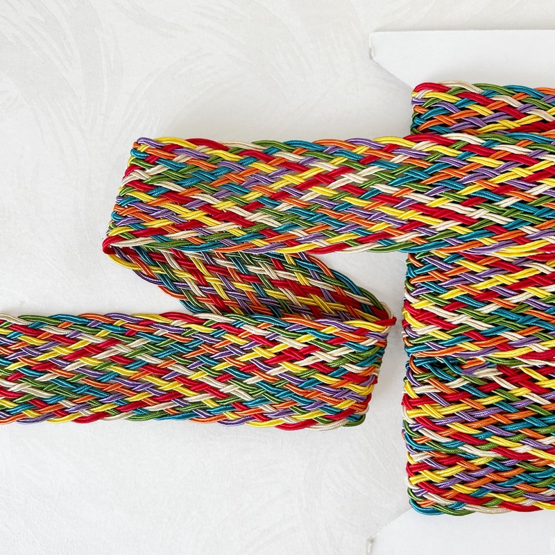 Woven Soutache Braid-Rainbow