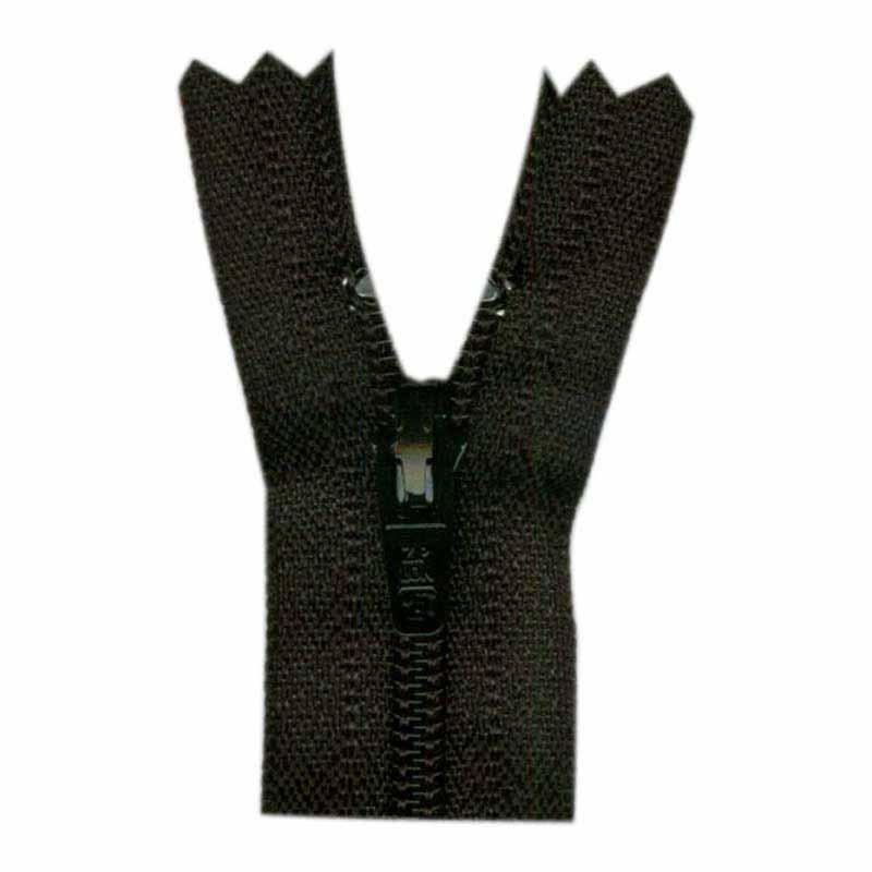 Lightweight Open Ended Separating Zipper 50cm (20) No. 3 - Black