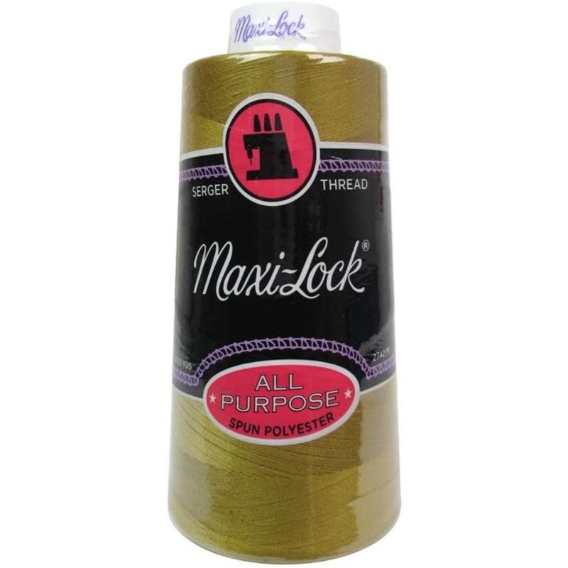Maxi-lock All Purpose Polyester 50wt Serger Thread - 3000 yards each - Brass