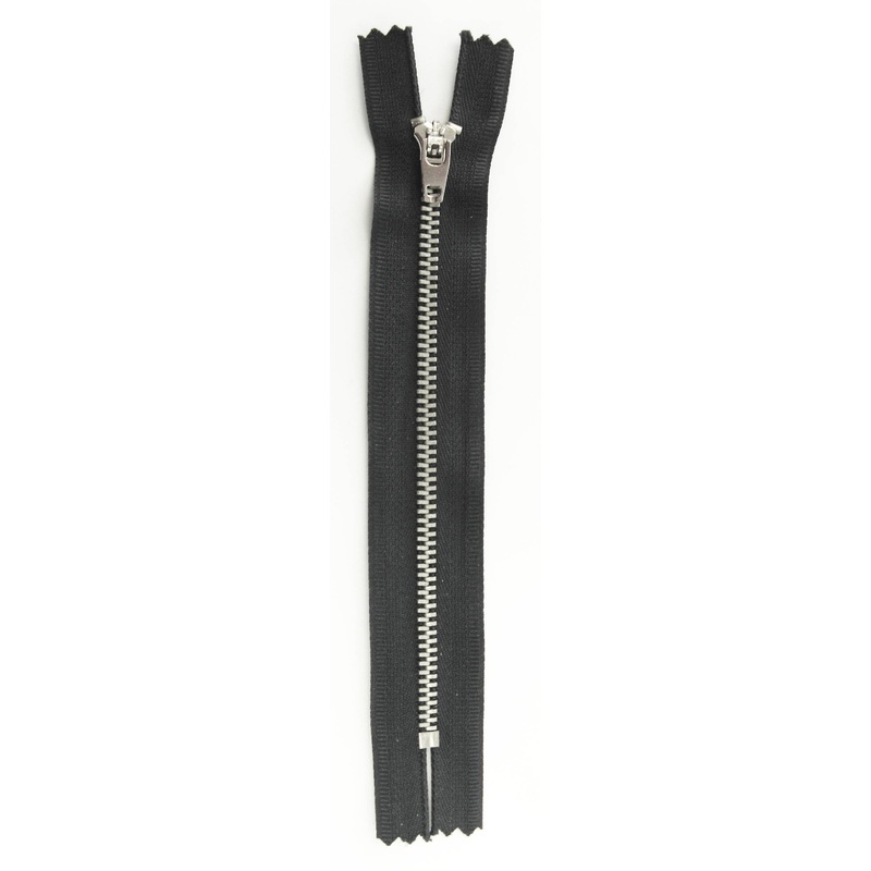 #4.5 Nickel Jean Zippers - 6 - Black - Close Ended