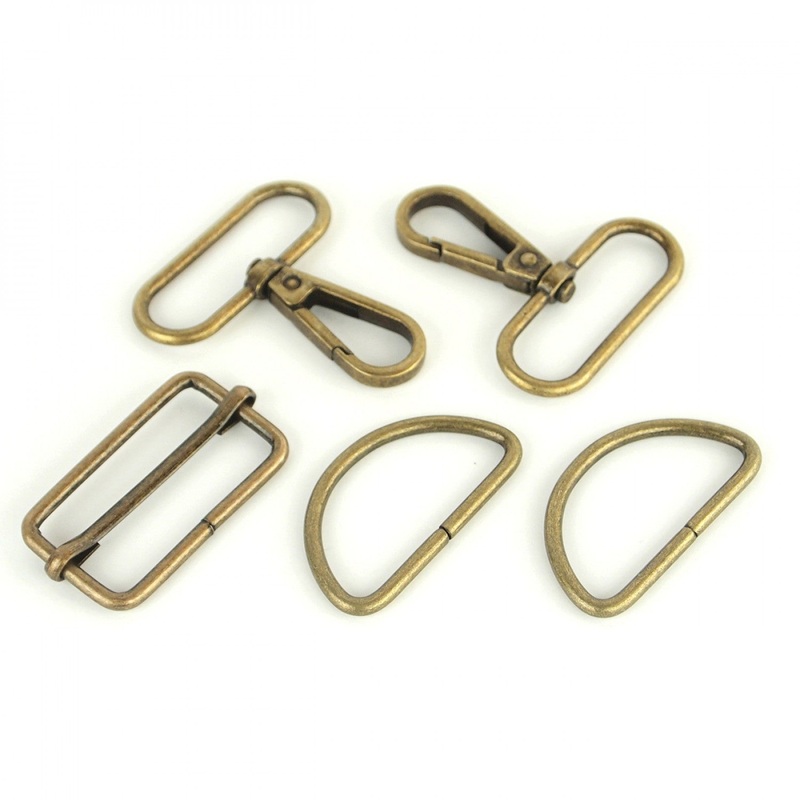 Basic Hardware Set 1-1/2in Antique Brass - Sallie Tomato