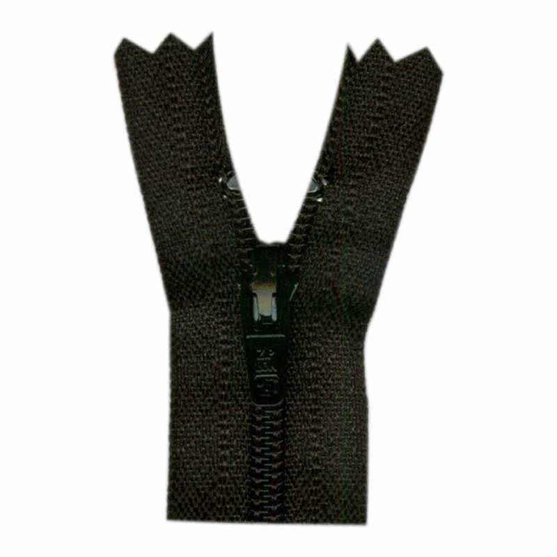 General Purpose Lightweight Close End Zipper 20cm (8) - Black