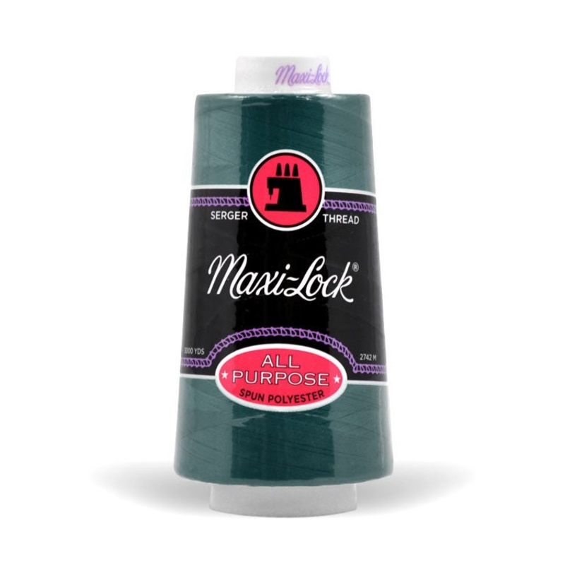 Maxi-lock All Purpose Polyester 50wt Serger Thread - 3000 yards each - Spruce