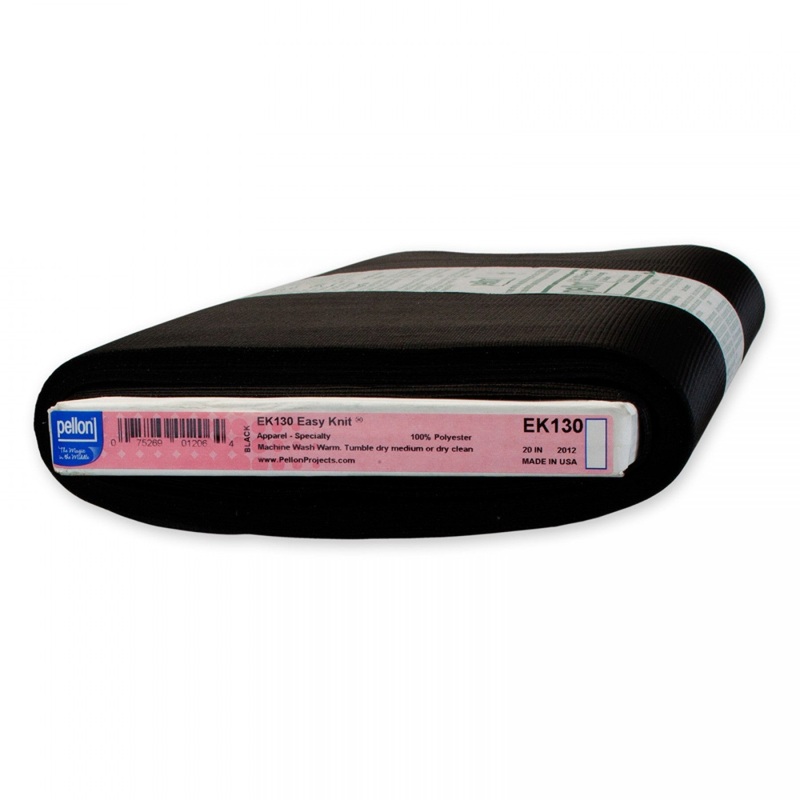 Pellon Easy Knit Fusible Tricot Interfacing - Black - 20 wide
