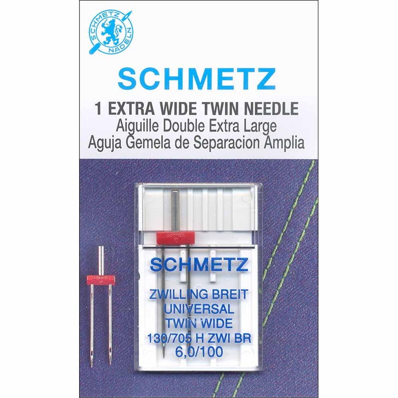Schmetz #1776 Extra Wide Twin Needle Carded - 100/16 - 6.0mm