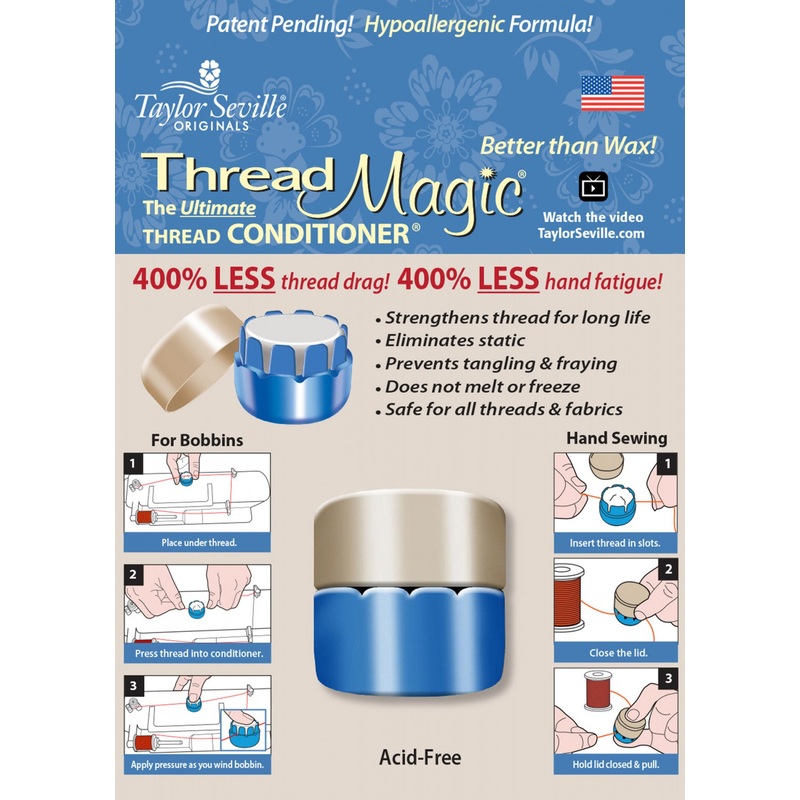 Thread Magic Round - The Ultimate Thread Conditioner