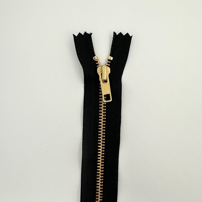 #5 Brass Jean / Pants Zippers - 6 - Black - Close Ended