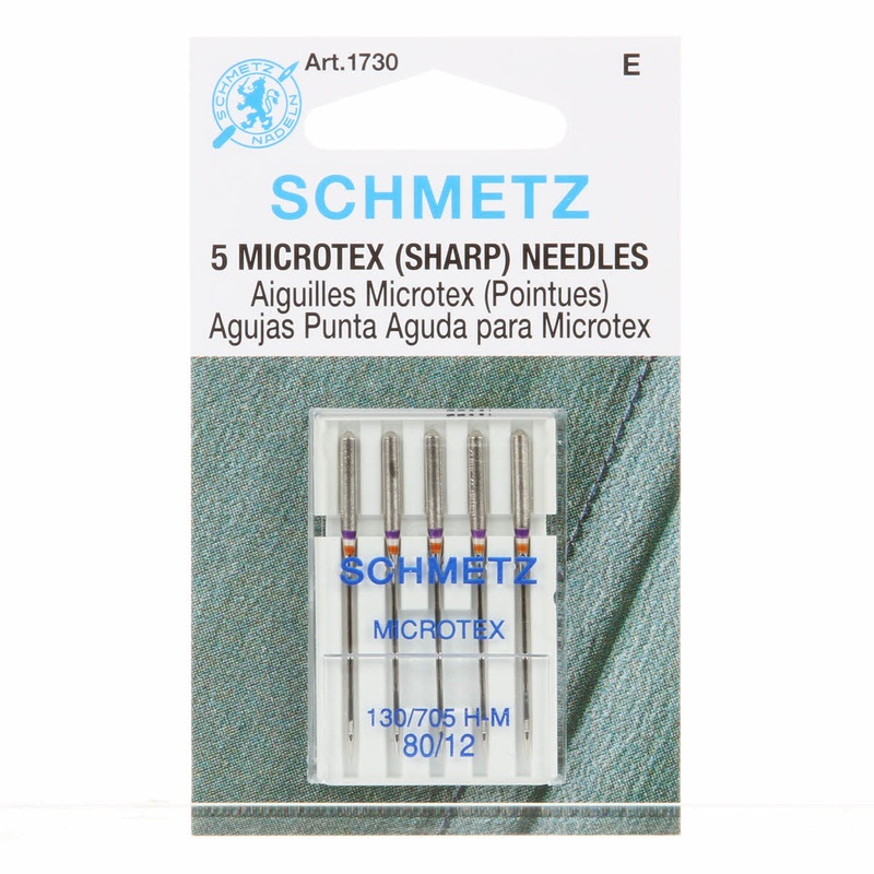 SCHMETZ #1730 Microtex Needles Carded - 80/12 - 5 count