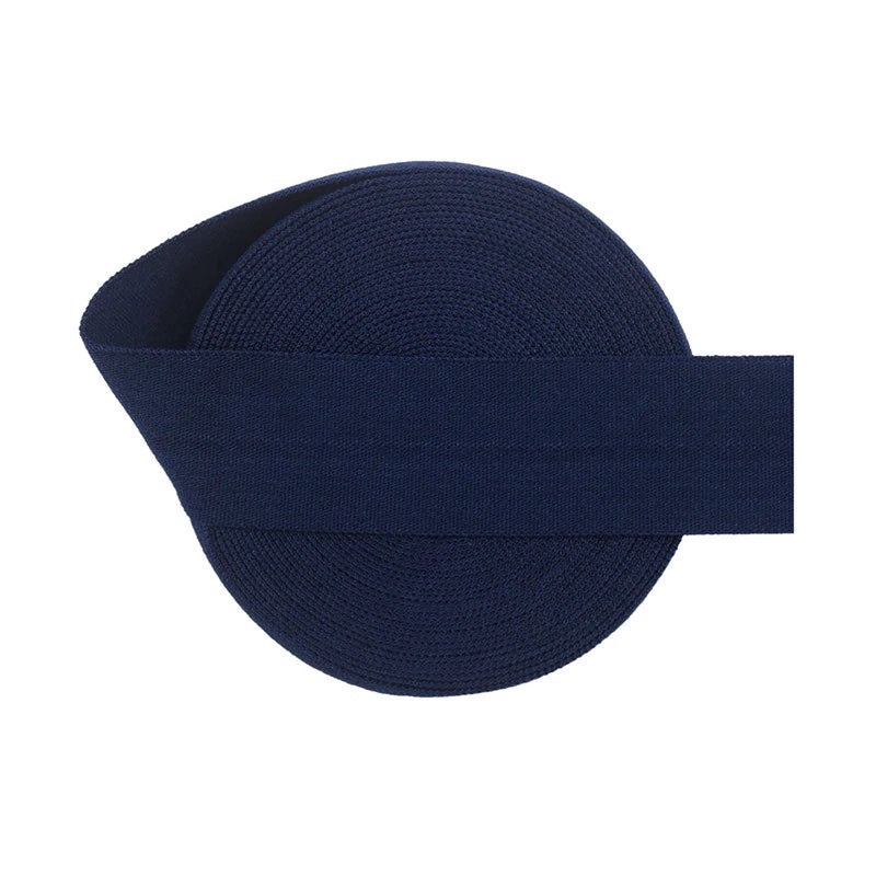 20mm (3/4) Matte Fold Over Elastic FOE - Navy