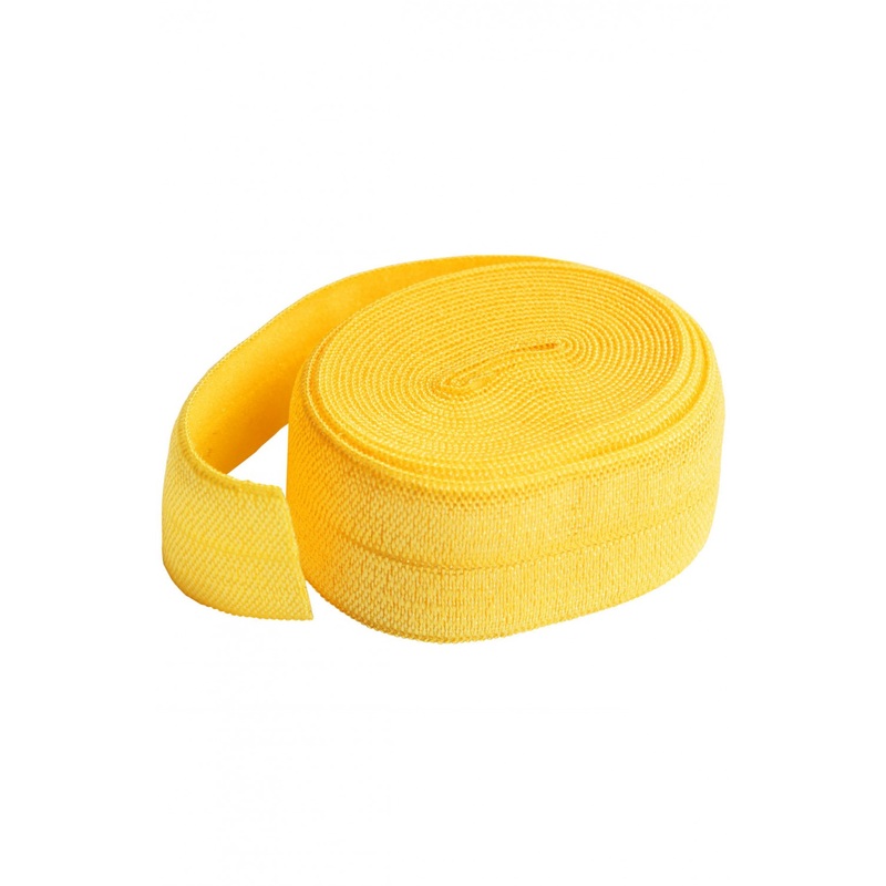 3/4 (20mm) Fold Over Elastic FOE - Yellow