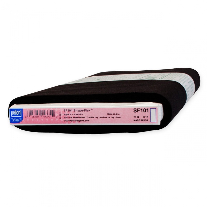 Pellon - Shape Flex Woven Cotton Interfacing SF101 - Black - 20 wide