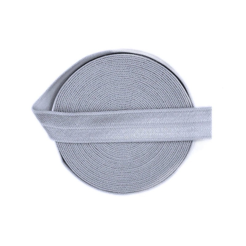 15mm (5/8) Fold Over Elastic FOE - Light Grey