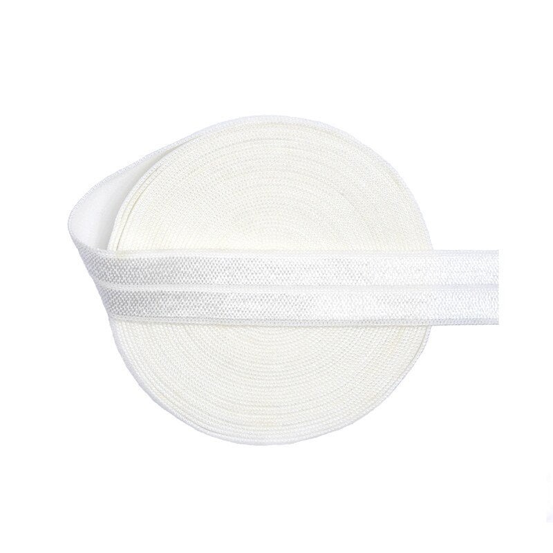 15mm (5/8) Fold Over Elastic FOE - White