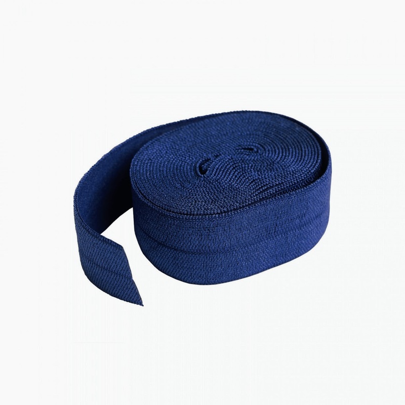 3/4 (20mm) Fold Over Elastic FOE - Light Navy Blue