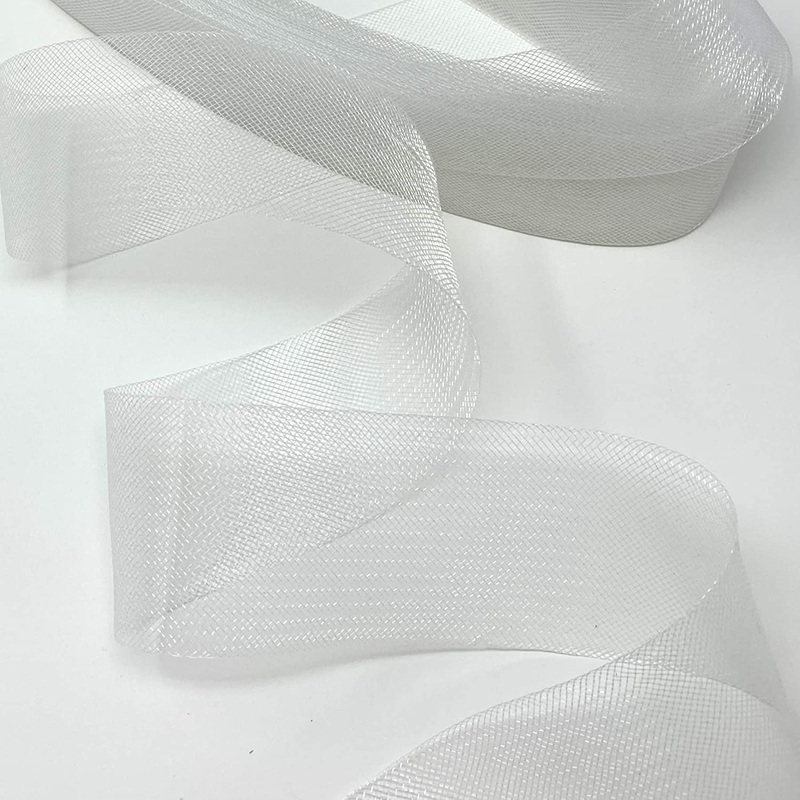 75mm Horsehair braid - white - Flexible Polyester Crinoline - 3 Inch