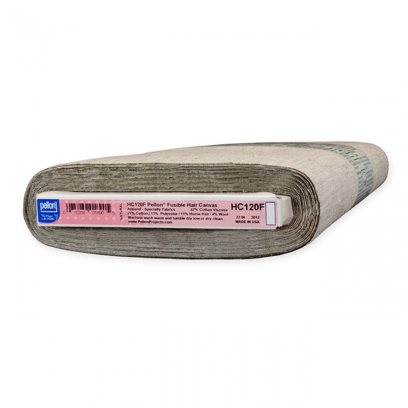 Fusible Hair Canvas - Natural - 22 wide