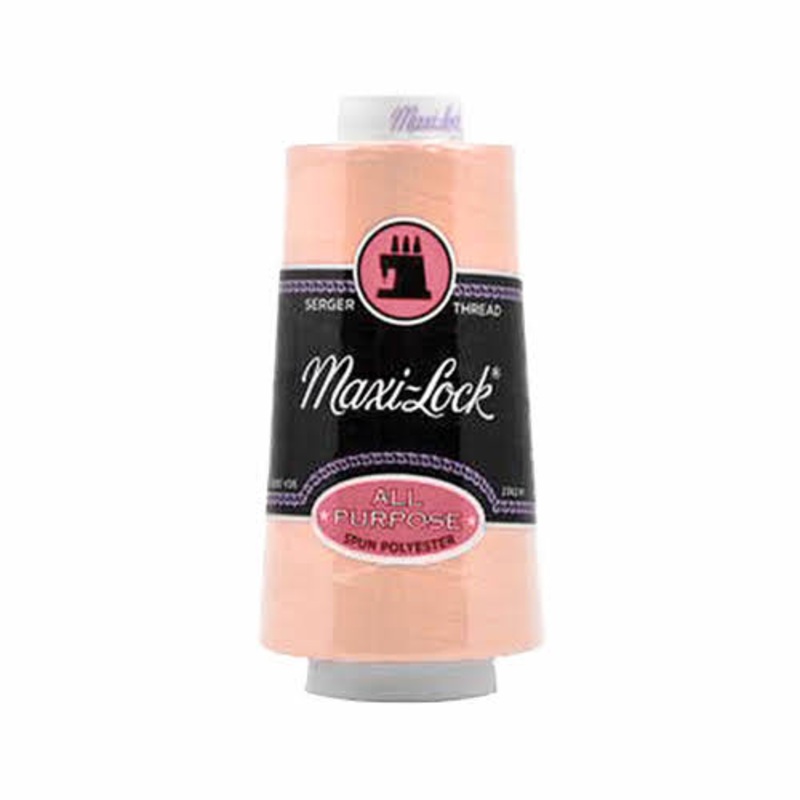 Maxi-lock All Purpose Polyester 50wt Serger Thread - 3000 yards each - Shrimp Pink