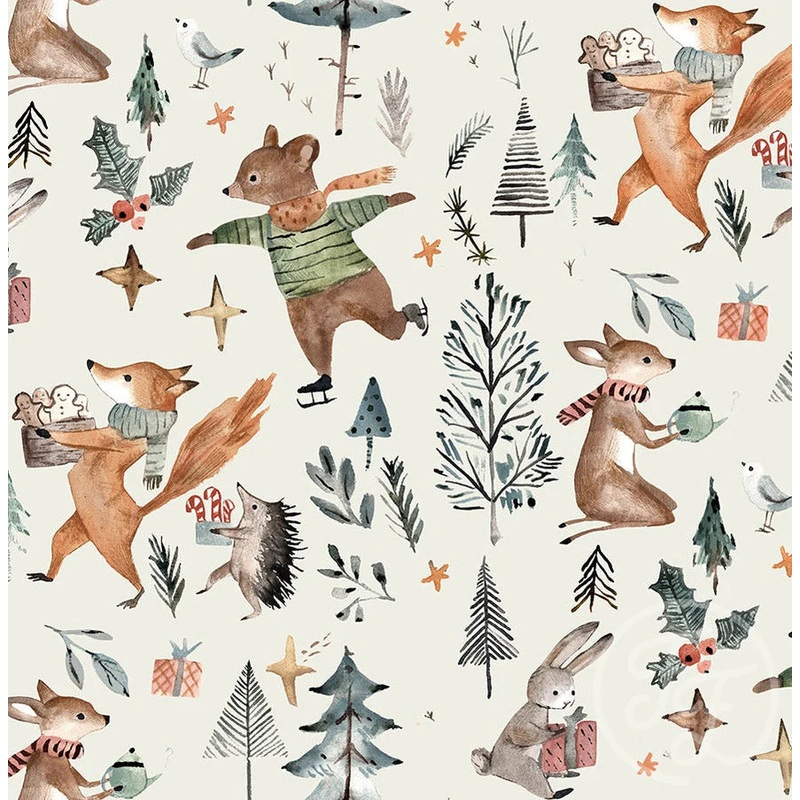 My Christmas Forest - Cotton French Terry Knit